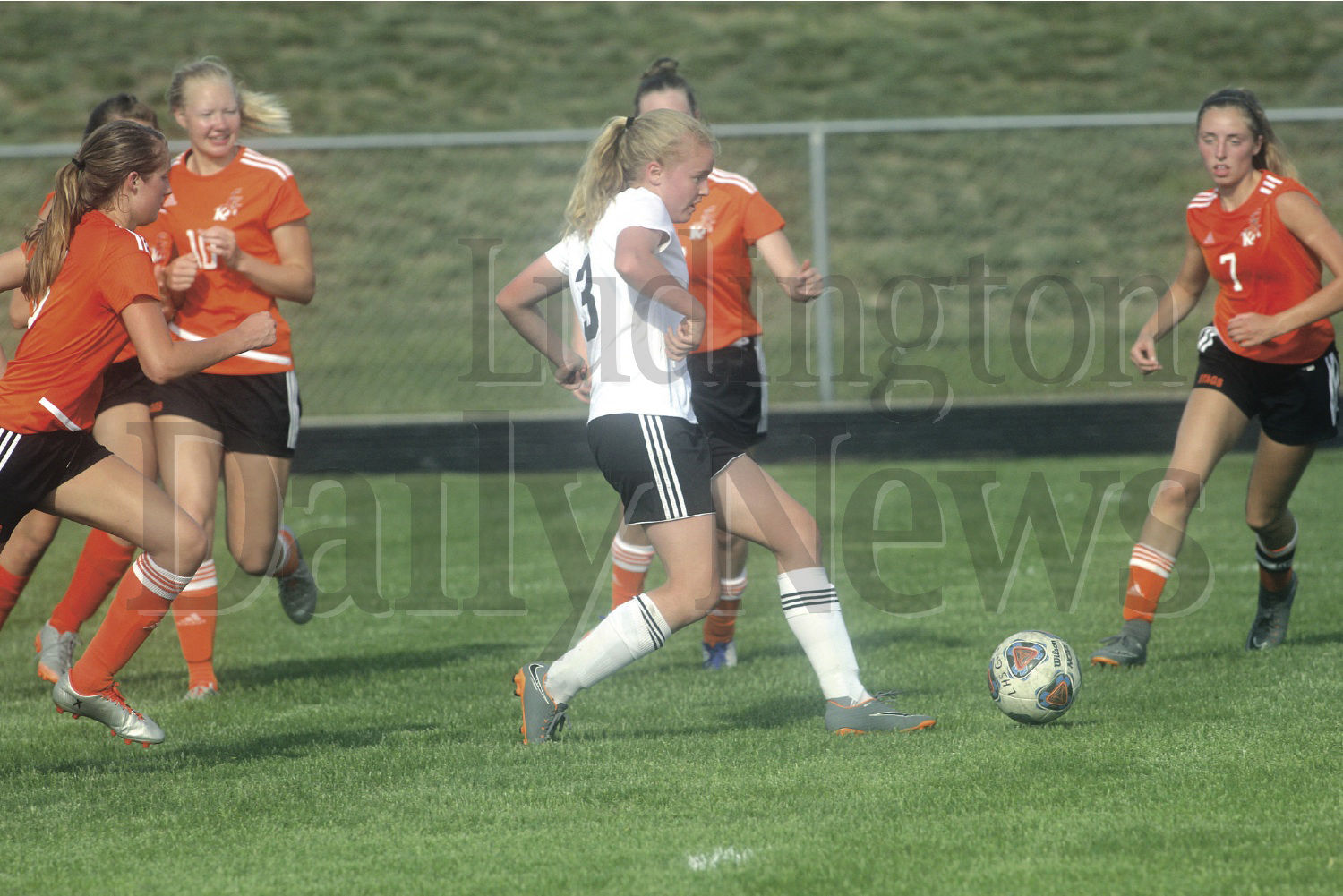 MHSAA Div. 3 girls soccer district at Ludington